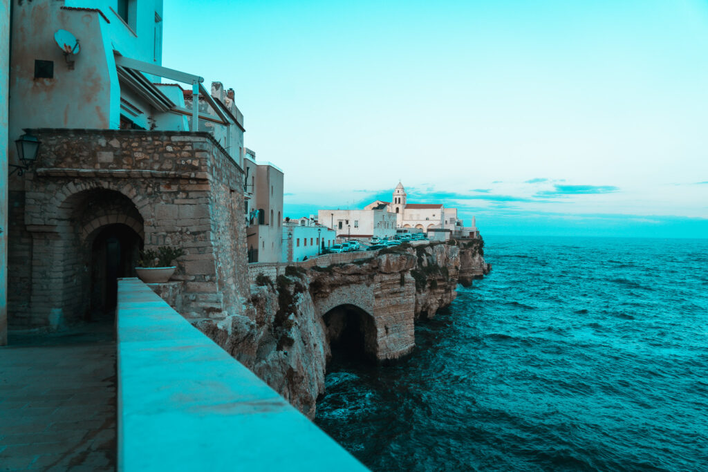 Altstadt Vieste an den Klippen