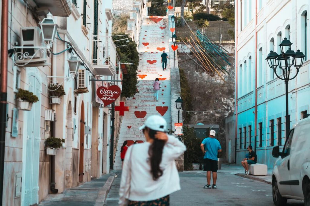 Treppe der Liebe in Vieste.