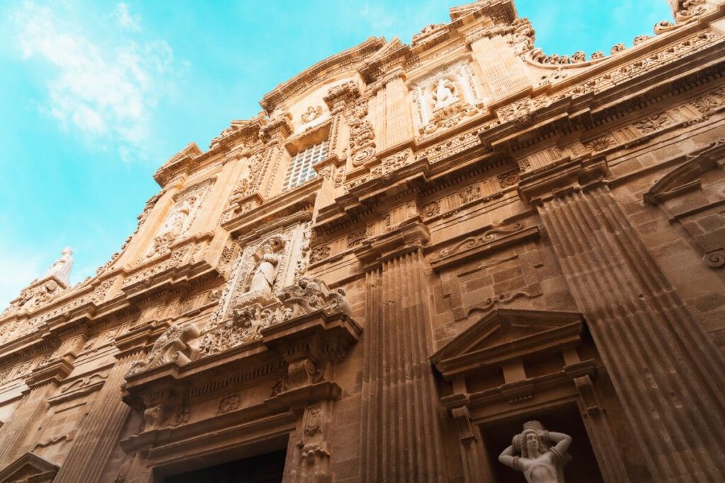 Die Mauer der Basilica Cattedrale di Sant'Agata