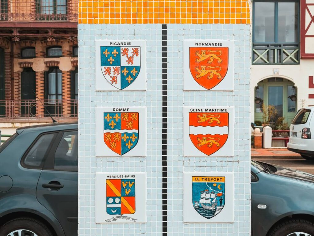 Die Grenze zwischen Le Tréport und Mers-les-Bains