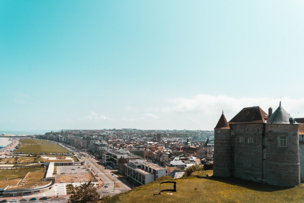 Blick über Dieppe von der Burg