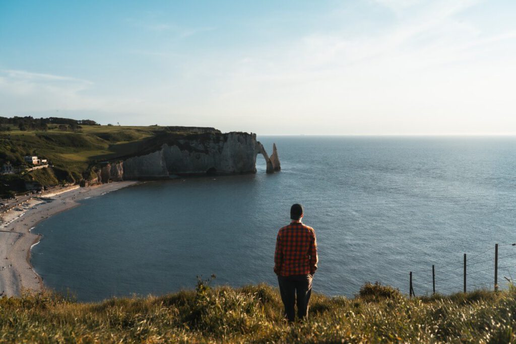 Sonnenuntergang in Etretat