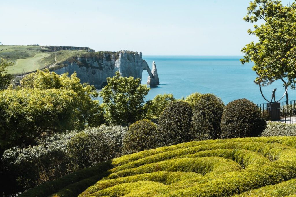 Jardins d Etretat Schneckenhecke