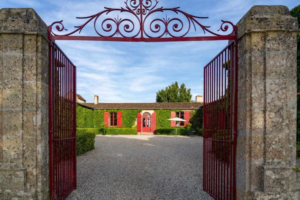 Eingang zum Château Sigalas-Rabaud