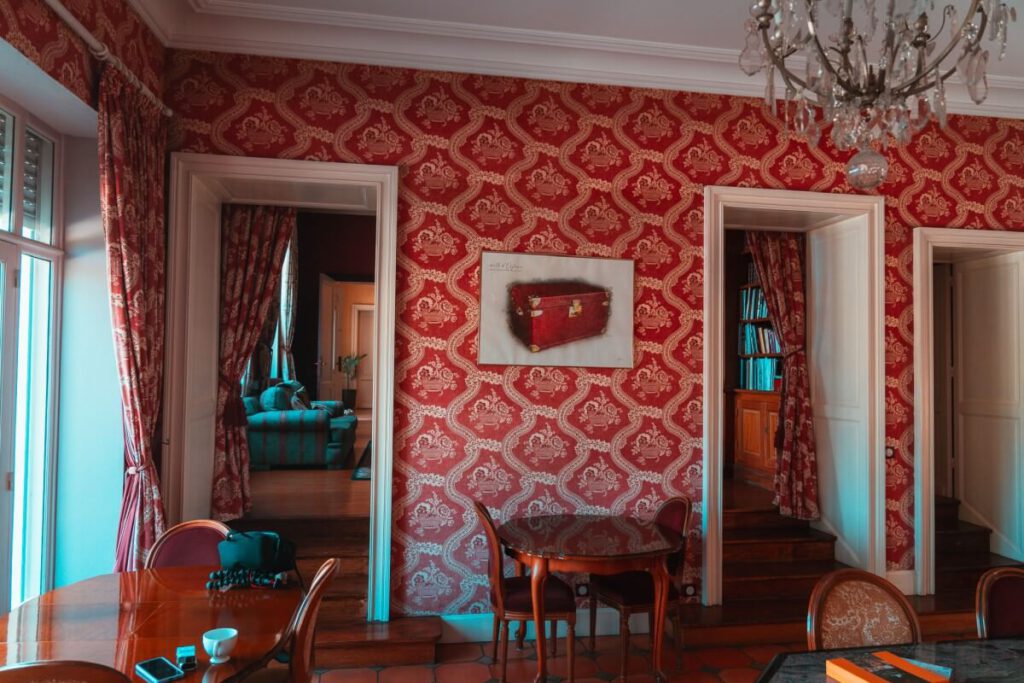 Innenraum des Château Meyre im Medoc