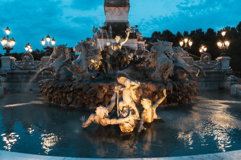 Brunnen am Monument aux Girondins