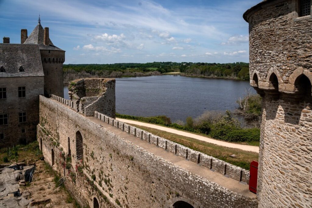 Burg von Suscinio Burgmauer
