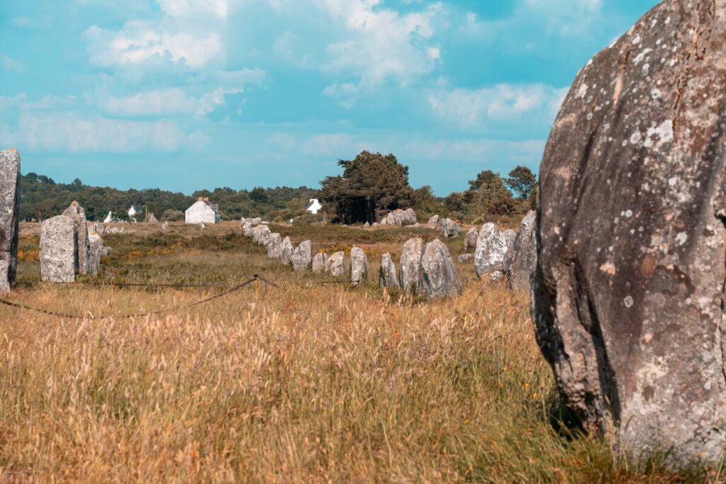 Steinreihen von Carnac in der Bretagne.