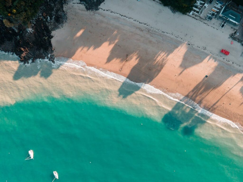 Grouin Plage de Port Mer von oben