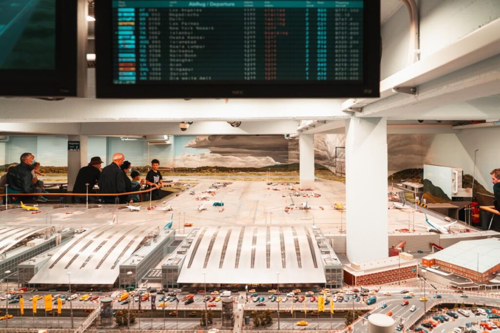 Hamburger Flughafen im Miniaturwunderland.