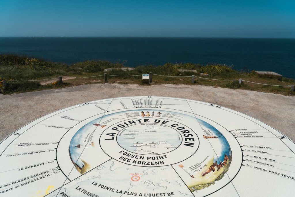 Schild am La Pointe de Corsen