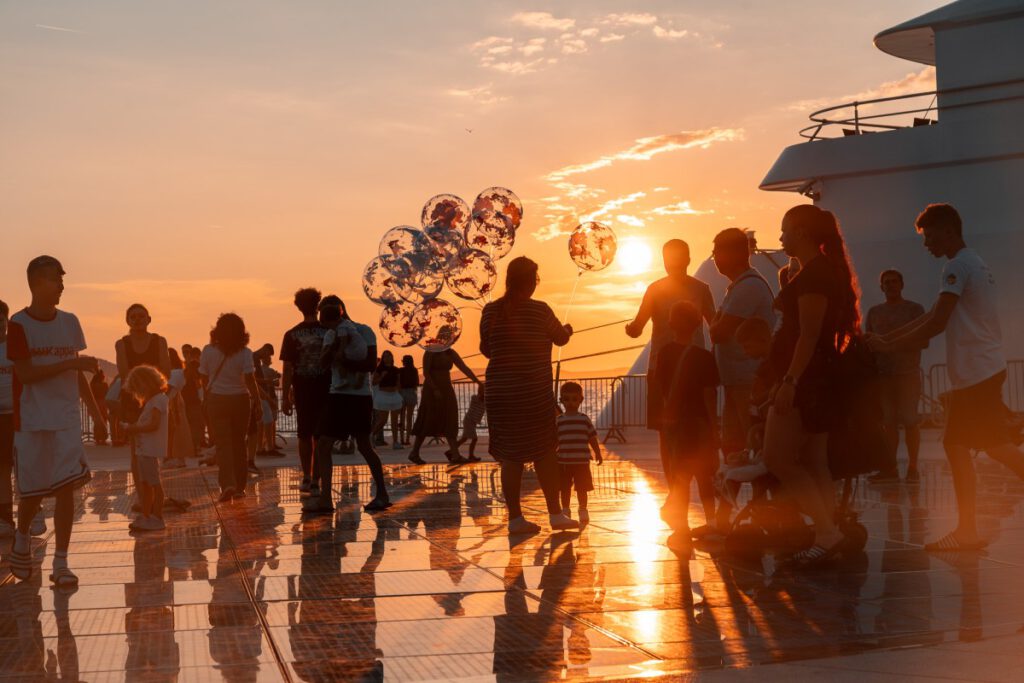 Sonnenuntergang am Gruß der Sonne.