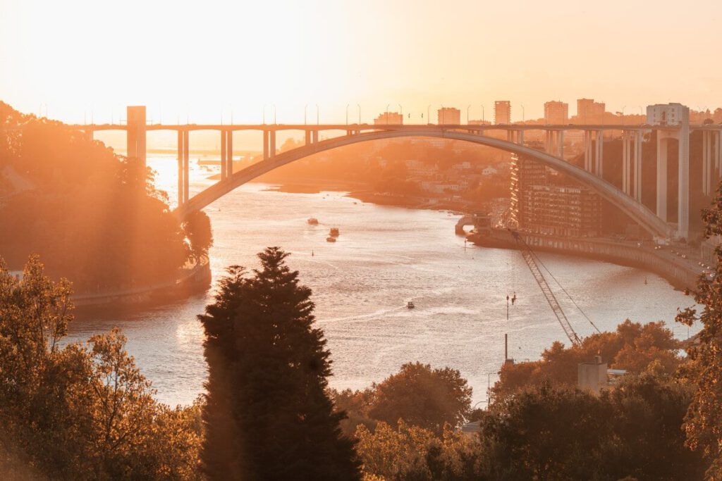 Sonnenuntergang in Porto