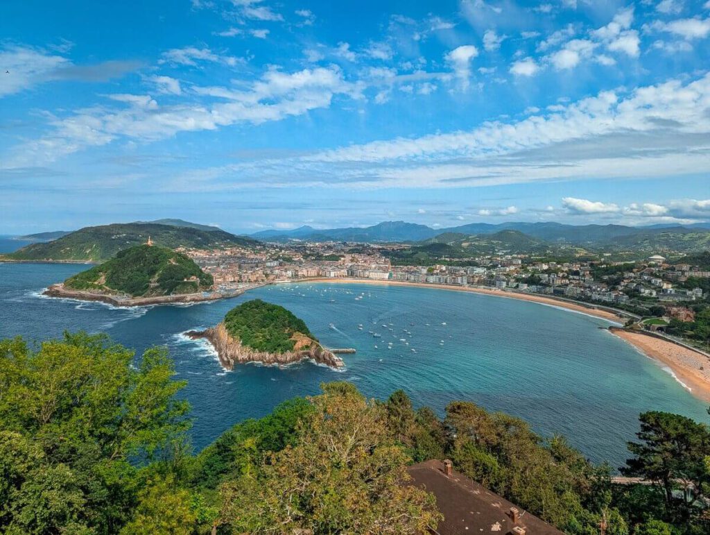 Die Bucht von San Sebastián