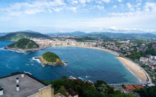 La Concha Bucht von San Sebastian