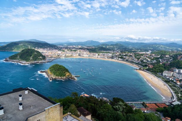 La Concha Bucht von San Sebastian