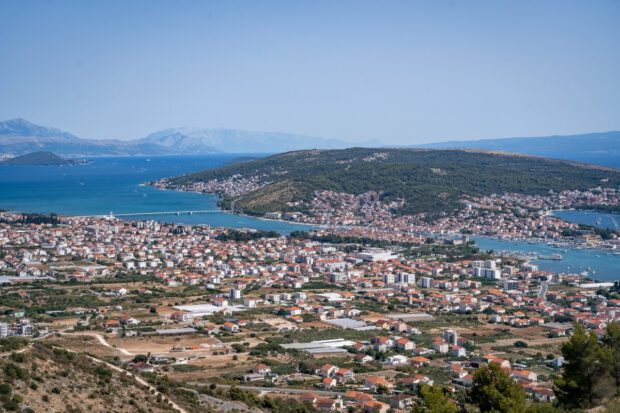 Blick auf Trogir vom View Point