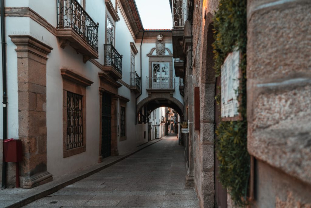 Gasse Rua de Santa Maria in Guimares