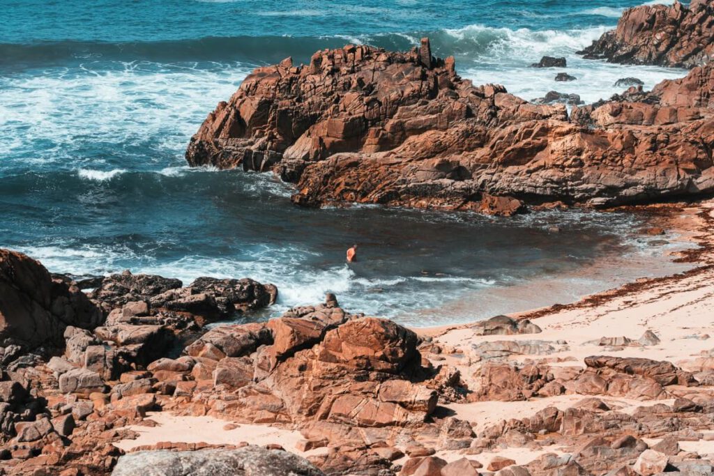Badebucht am Praia Castro de Sao Paio