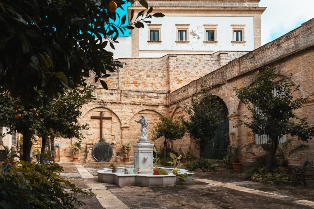 Orangenhof  in der Kathedrale von Jerez de la Frontera