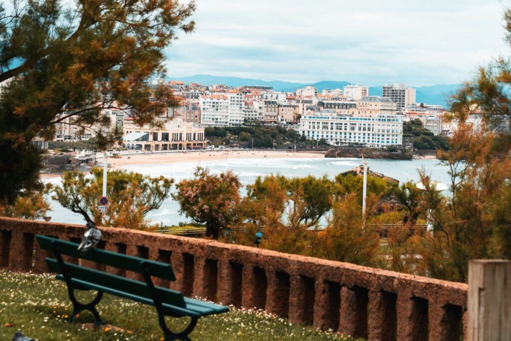 Phare de Biarritz Aussichtspunkt auf den Strand und die Stadt Biarritz