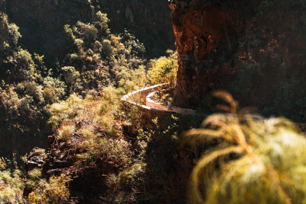 Levada Wasserweg im Barranco del infierno