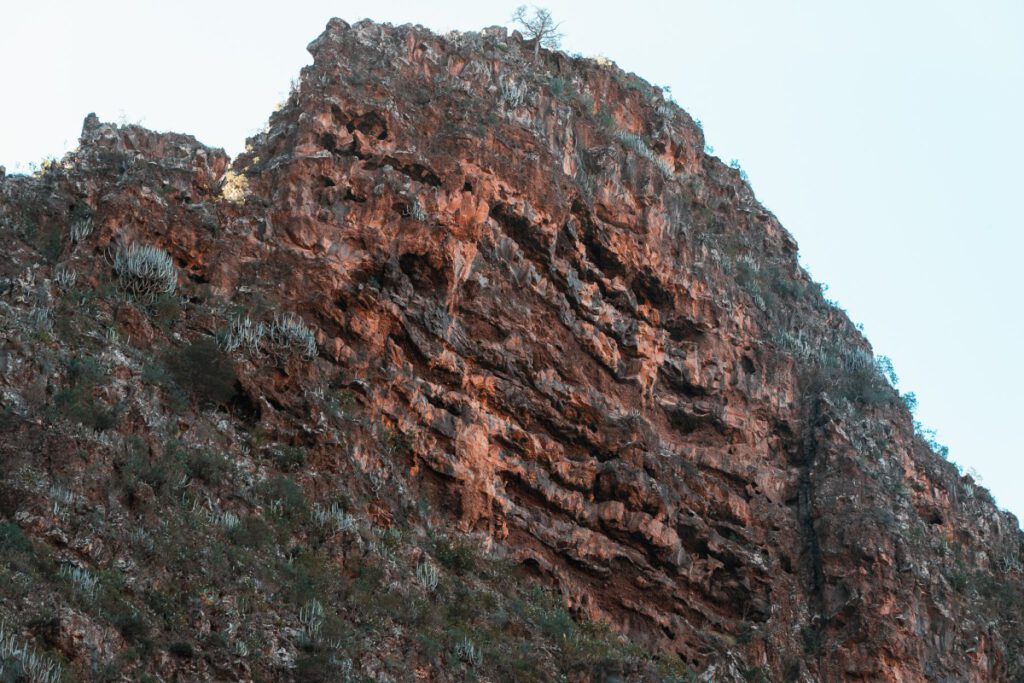 Fels-Falte am Barranco del infierno