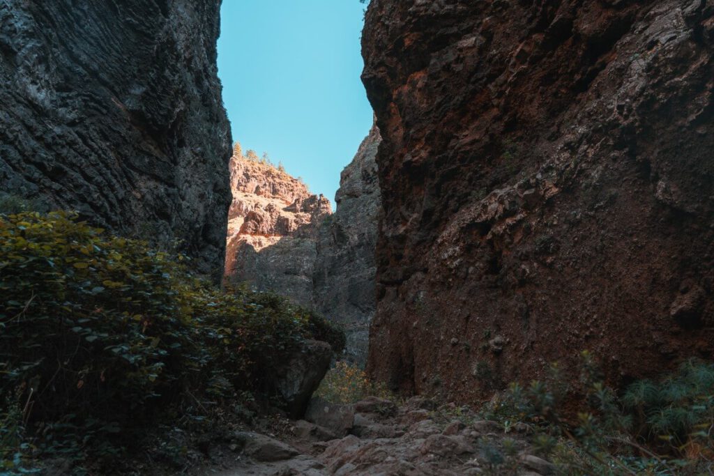Barranco del Infierno Wände der Schlucht