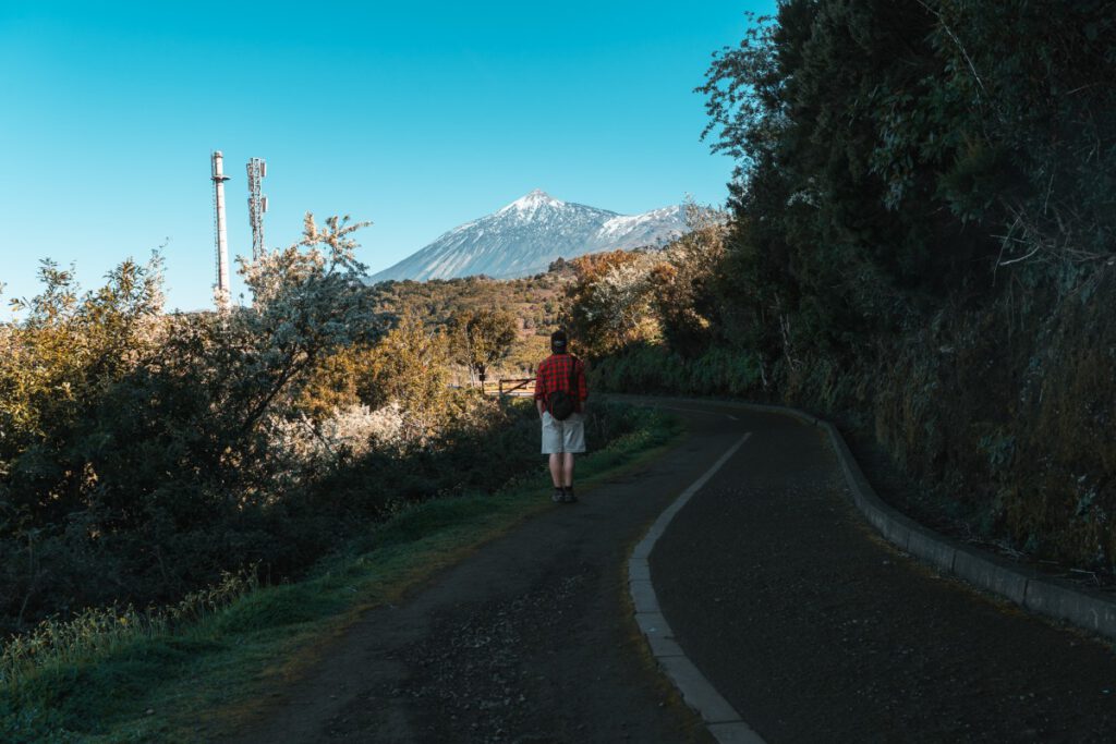 Teide entlang des Weges