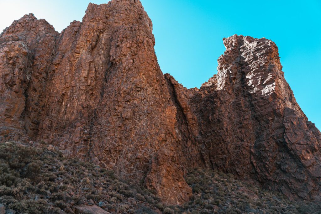 Felsen mit einzigartigem Vulkanmuster