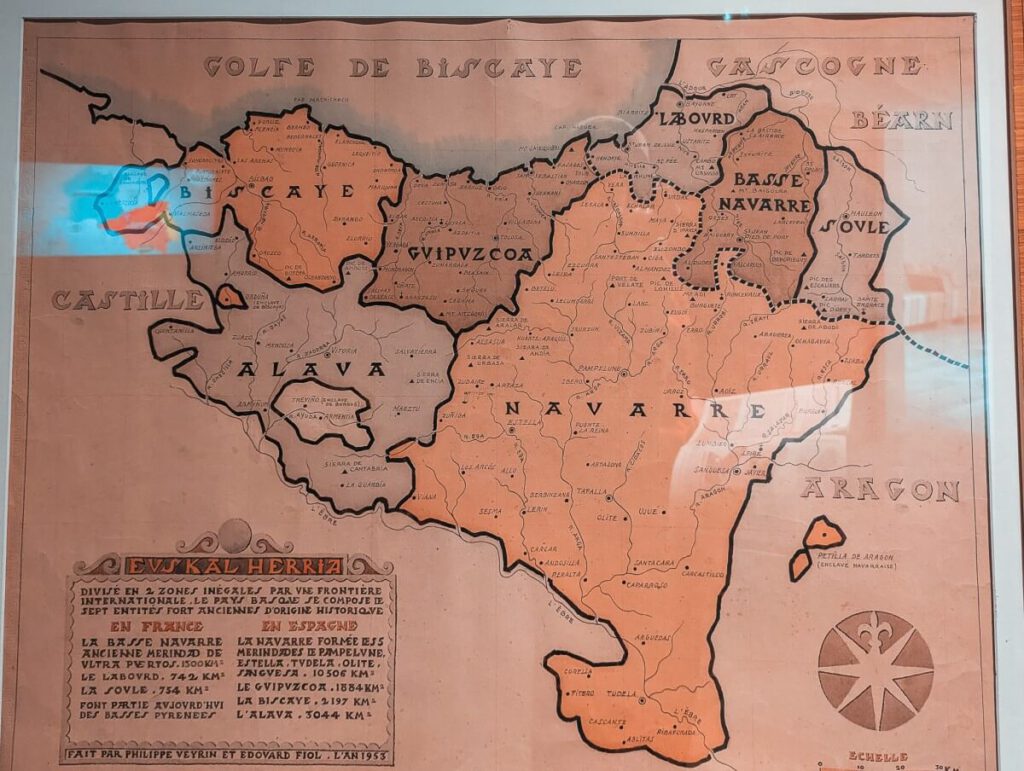 Historische KArte des Baskenlandes