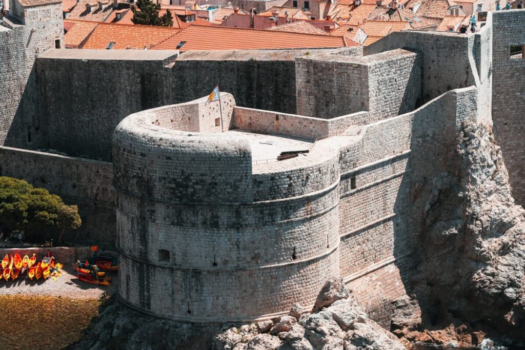 Bokar Festung der Dubrovnik Stadtmauer.