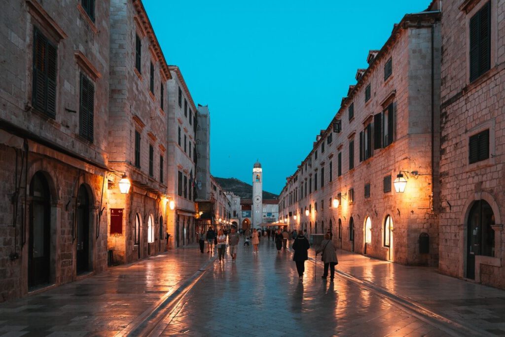 Stradun mit Blick 