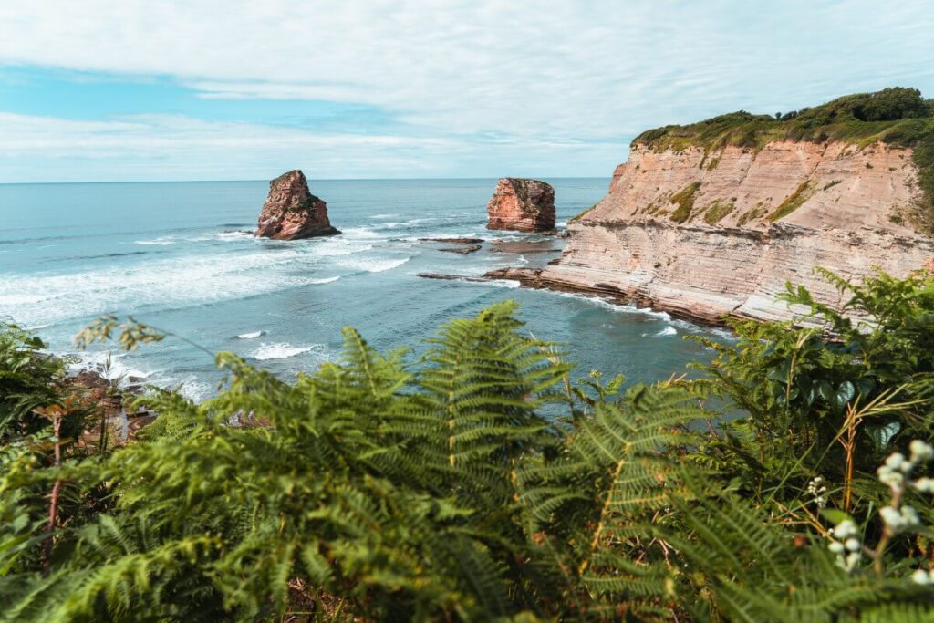 Wanderweg an der Küste in Hendaye