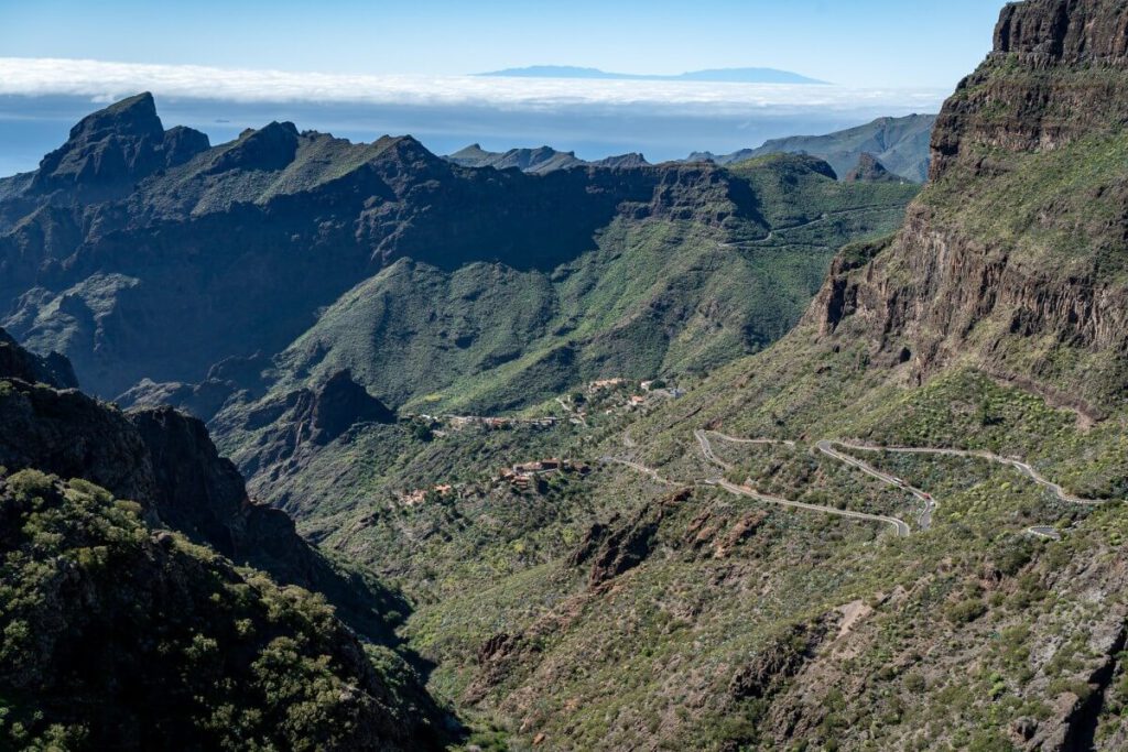 Straße nach Masca in der Schlucht