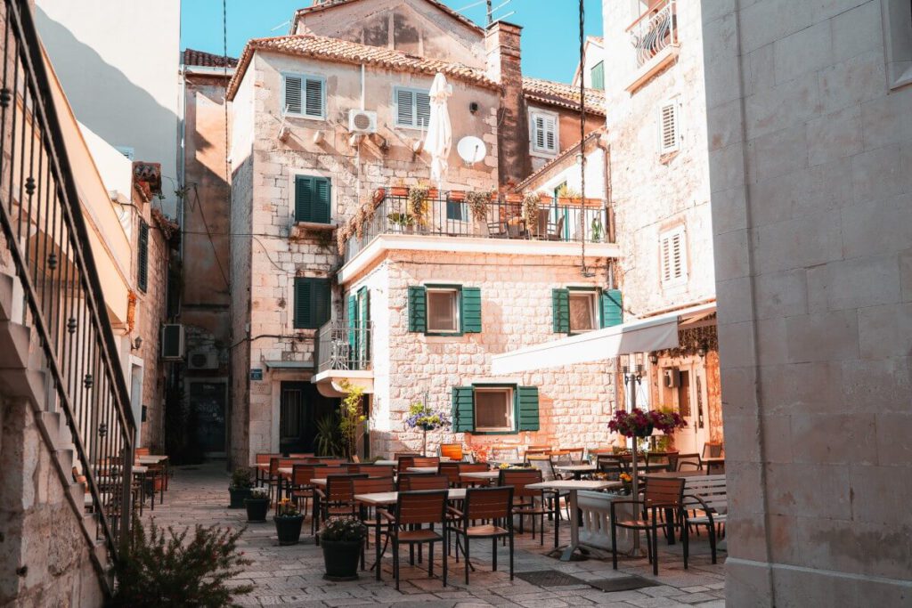 Gasse in der Altstadt von Split.