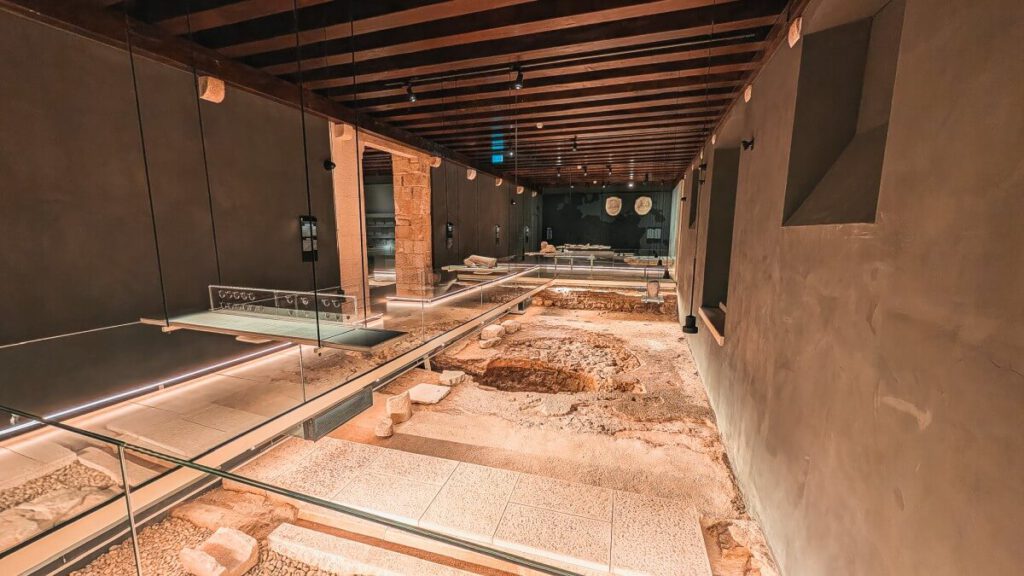 Ausgrabungen des alten Diokletian Palastes im Stadtmuseum von Split