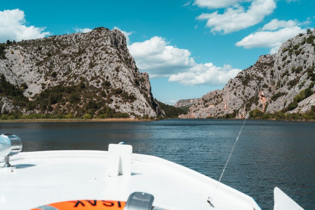Bootstour am Krka Nationalpark durch den Canyon